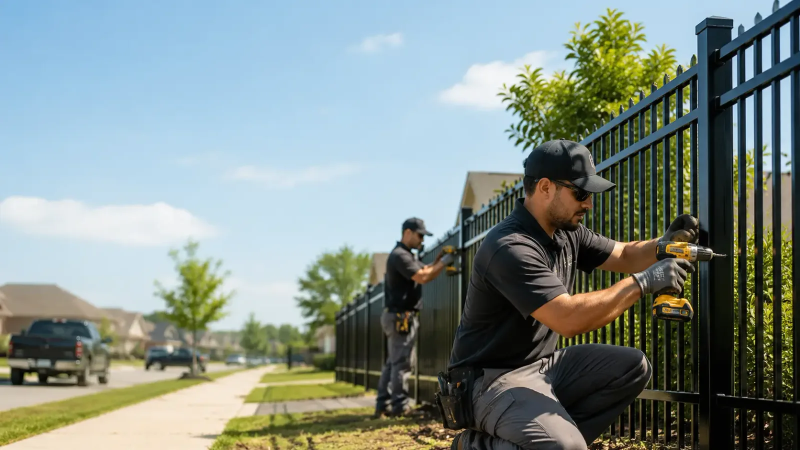 Metal Fence Installation in Weston, MA